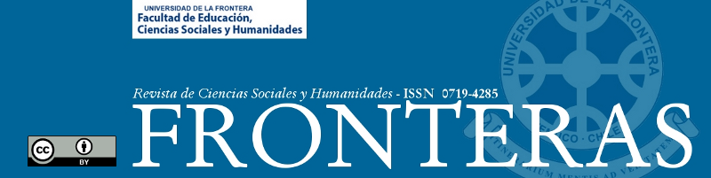 FRONTERAS - Revista de Ciencias Sociales y Humanidades - ISSN: 0719-4285
